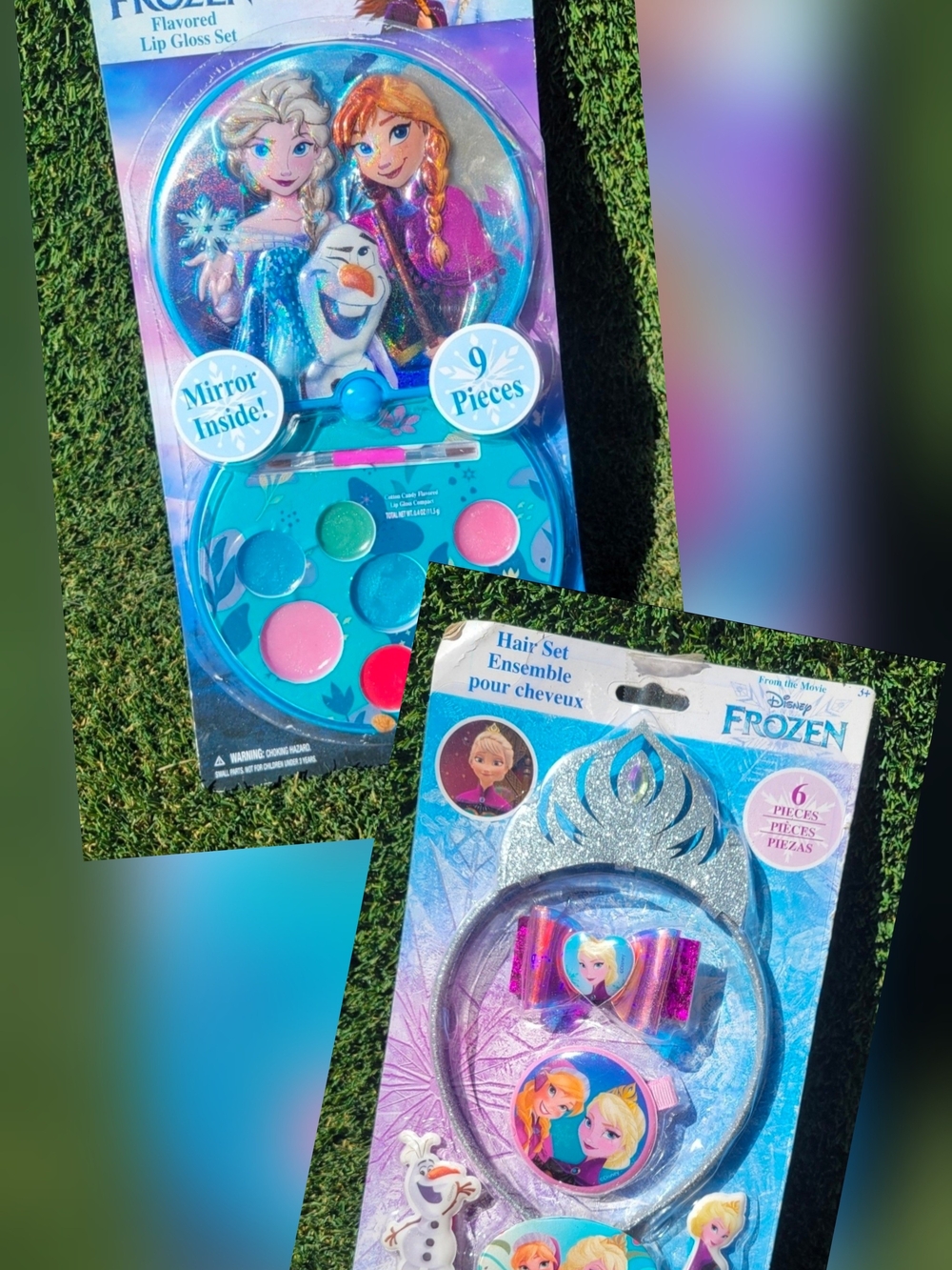 Disney Frozen Kids Makeup & Hair Accessory Sets - Blue/Pink